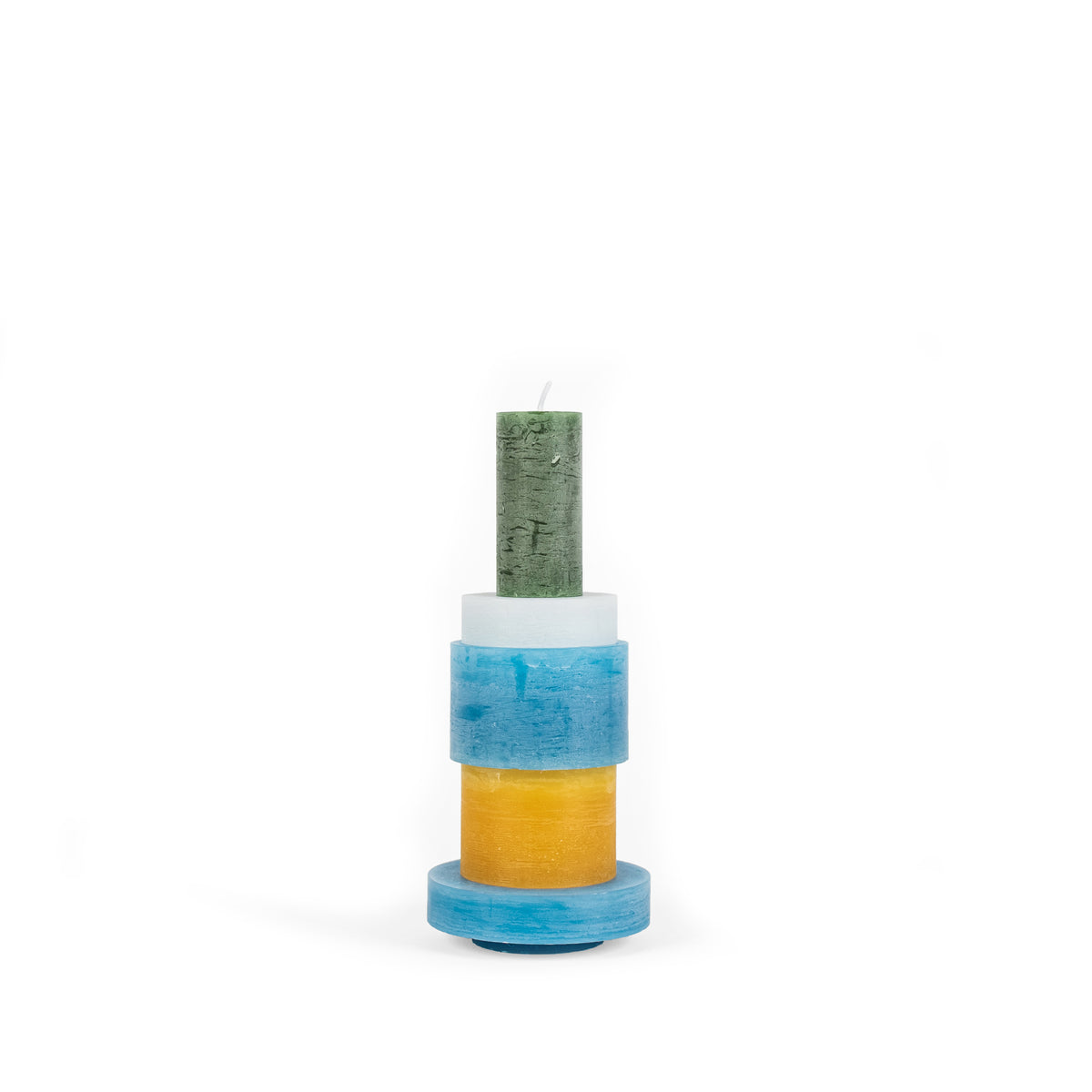 KAARSENSTAPEL 03 - Geel & Blauw