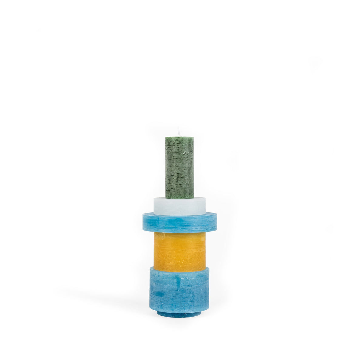 KAARSENSTAPEL 03 - Geel & Blauw