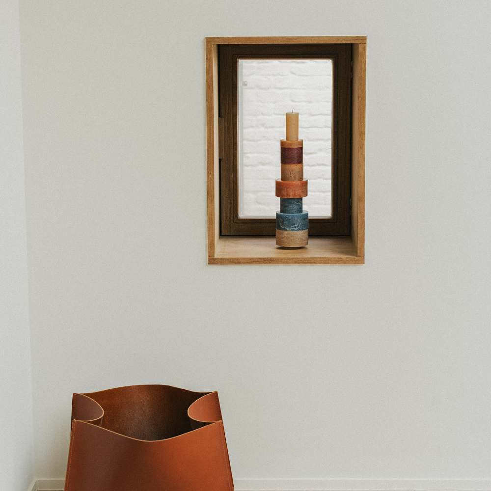 MODULES Stackable candles set Earthy tones
