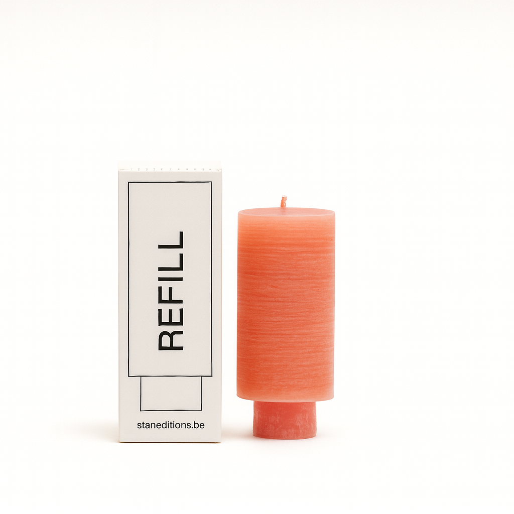 Kaarsrefill cadeauset van Stan Editions. Candle refill gift set from Stan Editions. Recharge de bougie en coffret cadeau de Stan Editions.