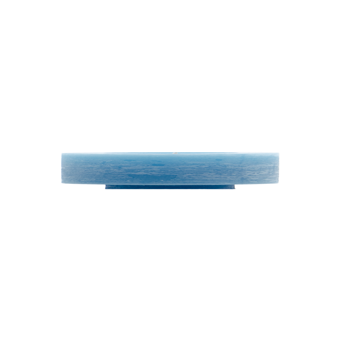 blauwe kaarsenhouder van Stan Editions. Blue Candleholder from Stan Editions. Bougeoir bleu de Stan Editions.