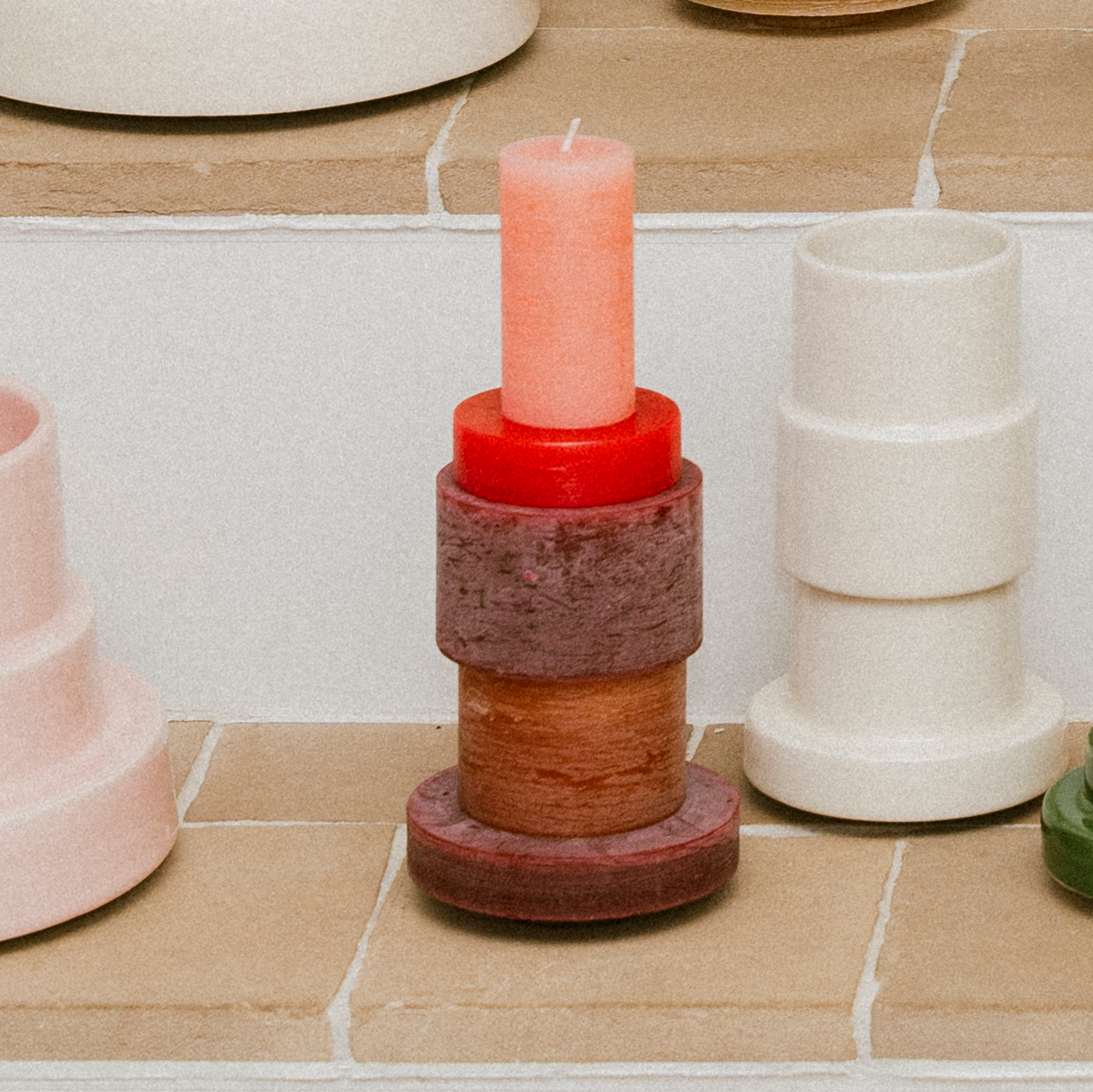 CANDL STACK 03- Burgundy