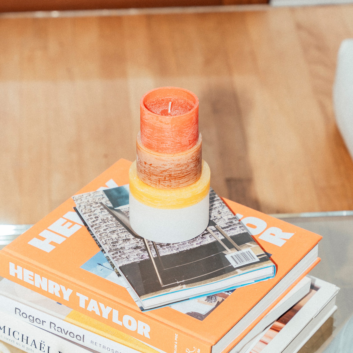 Stan Editions - CANDL STACK 05- Yellow, candle stacks, stapelkaarsen, Luxe kaarsen, Design kaarsen